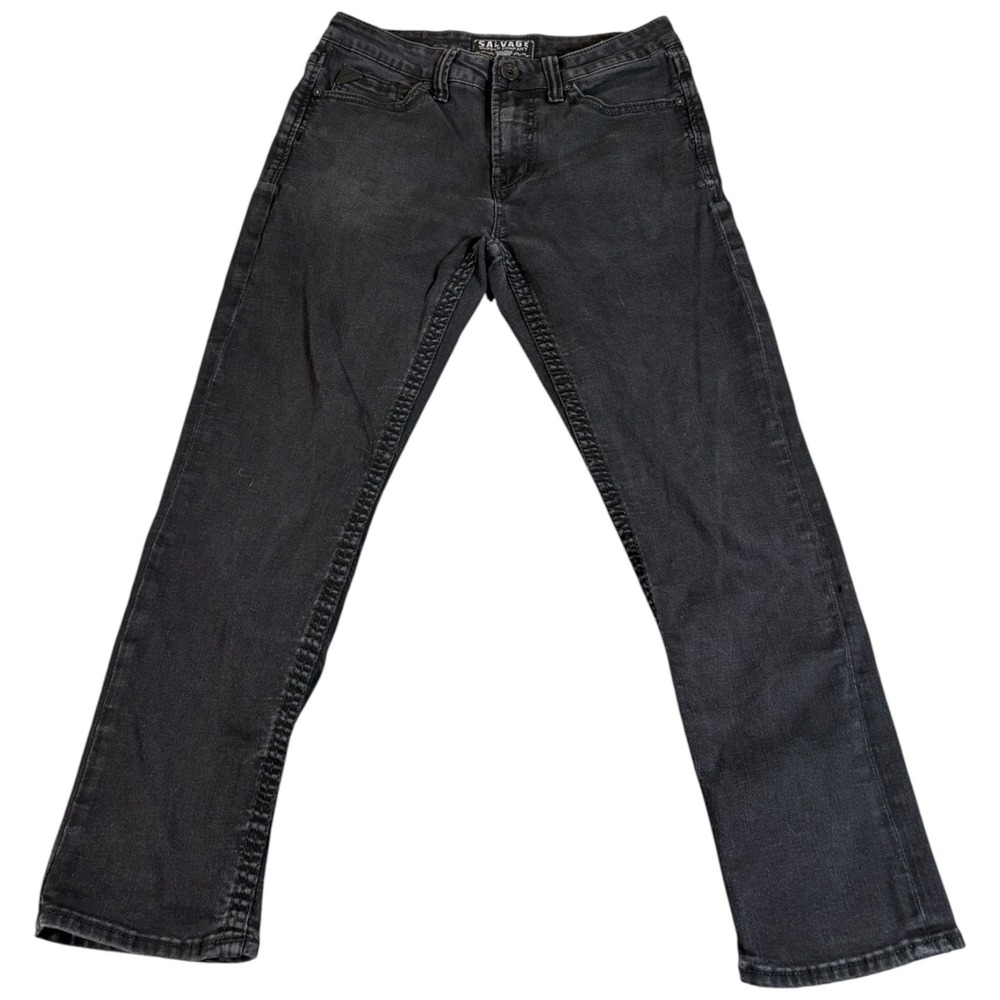 BKE Buckle Salvage‎ Riot Taper Jeans Mens 32x30 (32x28) Black Denim Athletic Fit